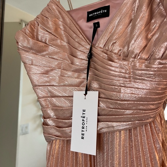 Retrofete Pink Shimmer Mini Dress - Picture 4 of 8